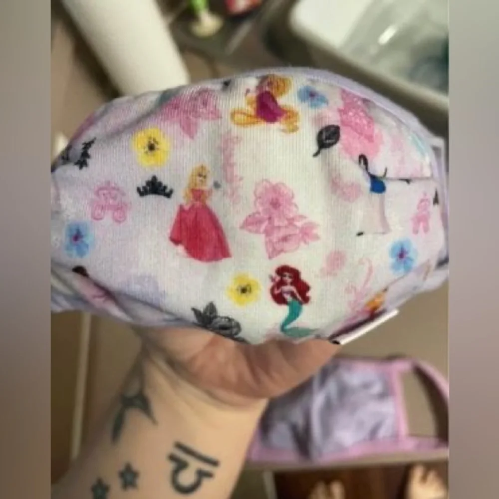 Disney princess kids face masks